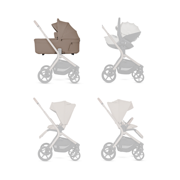 Silver Cross Breez Compact Bassinet (Champagne)