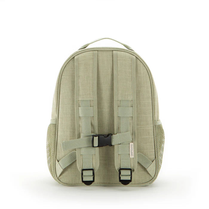 So Young Toddler Backpack (Little Hearts Sage)