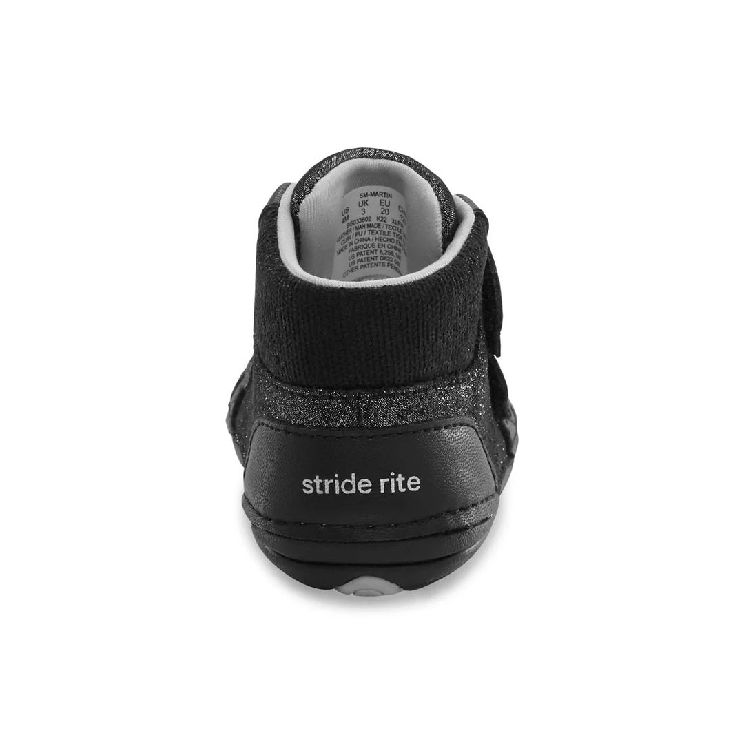 Stride Rite Soft Motion Martin Boot (Black Iridescent)