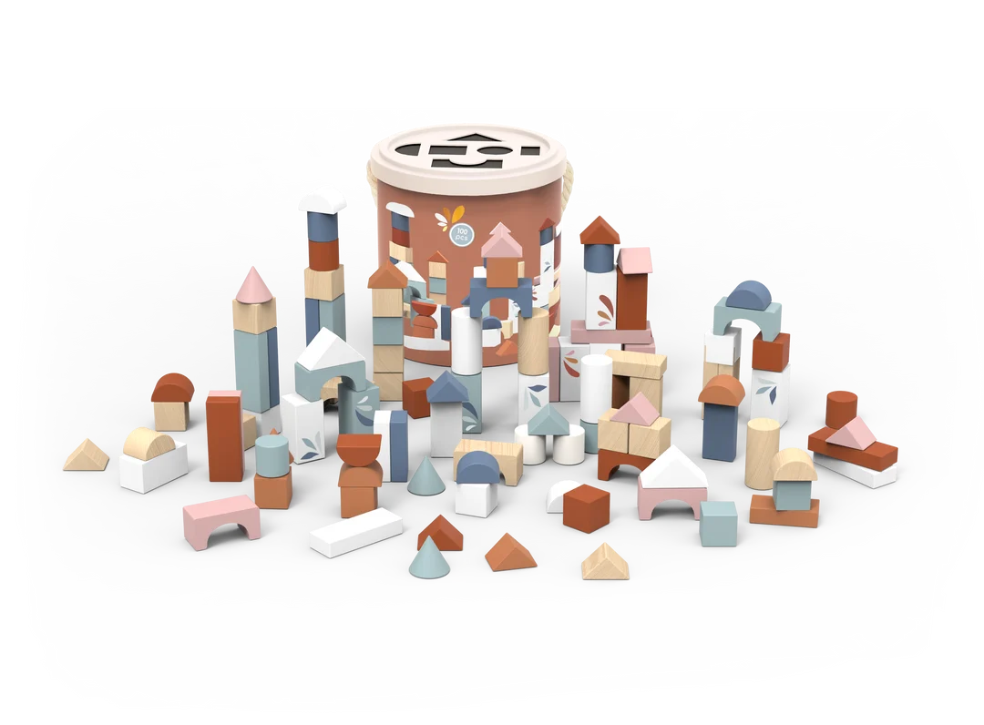 Speedy Monkey Drum with 100 Blocks &amp; Shape Sorter