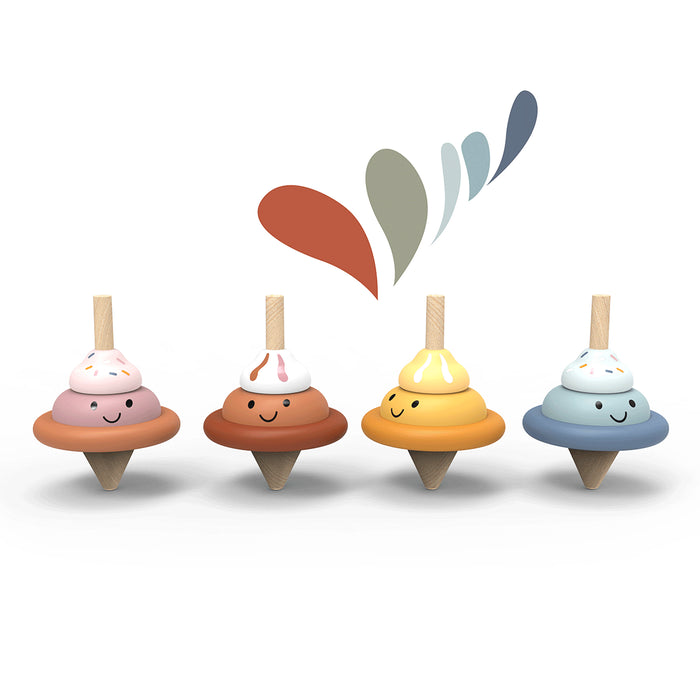 Speedy Monkey Ice Cream Spinning Top