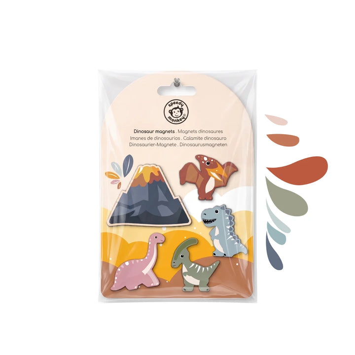 Speedy Monkey Magnets (Dinosaur)