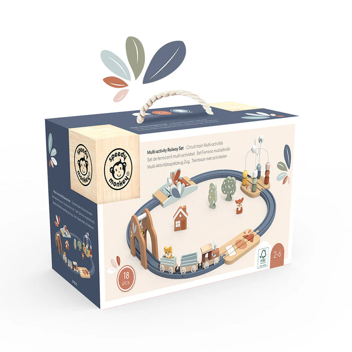 Speedy Monkey Multi-Activity Railway Set