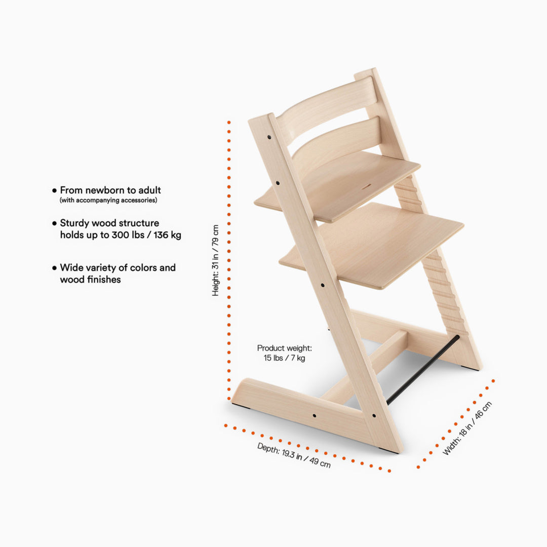 Stokke Tripp Trapp High Chair 2 Set (Vanilla White/Beige)