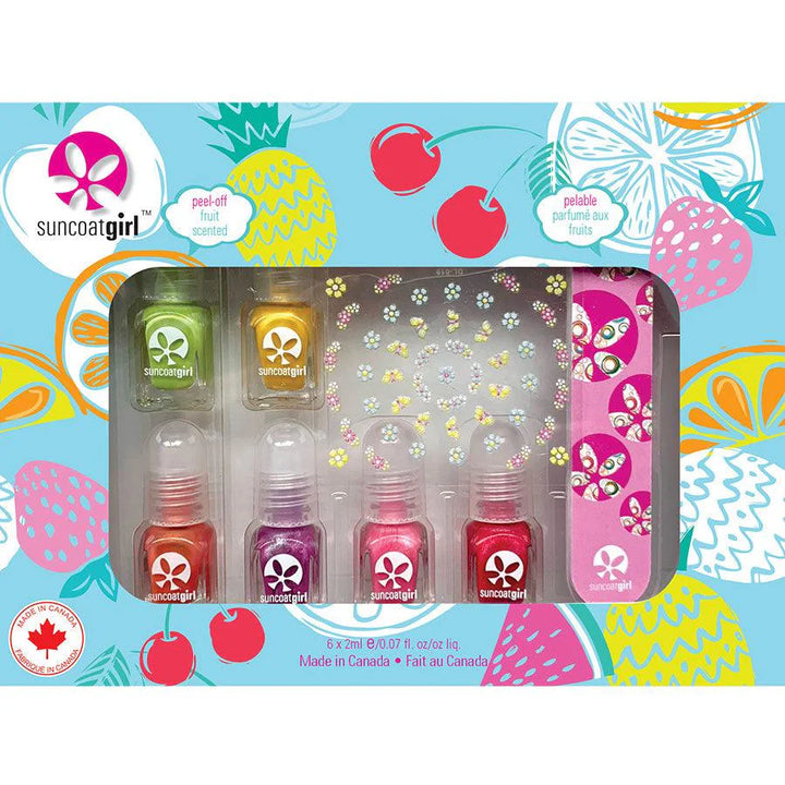 SuncoatGirl Water-Based Mini Nail Polish Set (Fresh & Fruity)