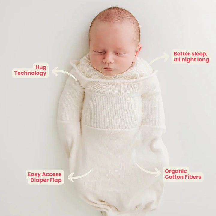 Swaddelini Organic Cotton Swaddle SleepSack (Undyed)
