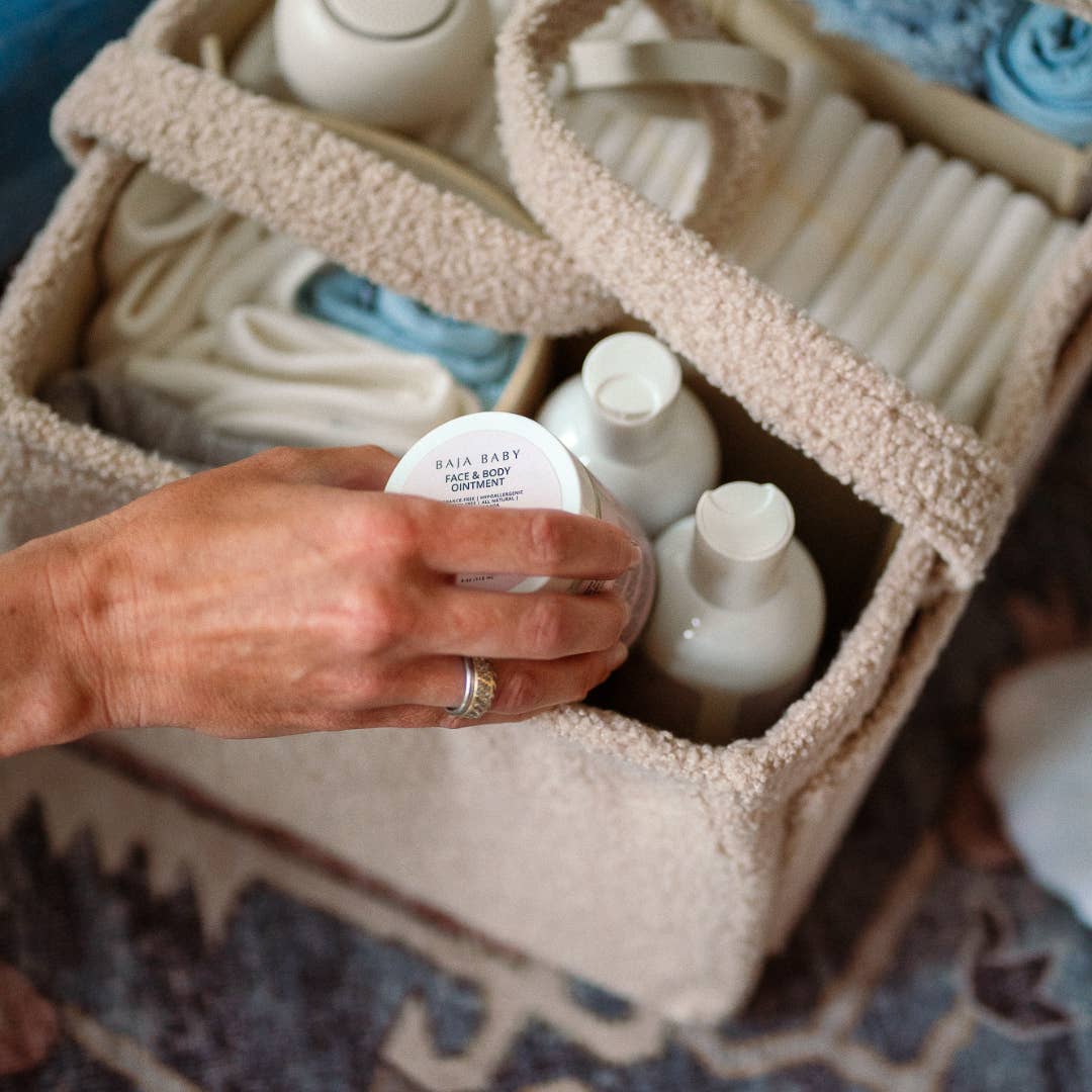 Pip + Phee Teddy Diaper Caddy (Taupe)