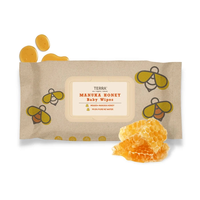 Terra Baby Wipes 70 Pack (Manuka Honey)