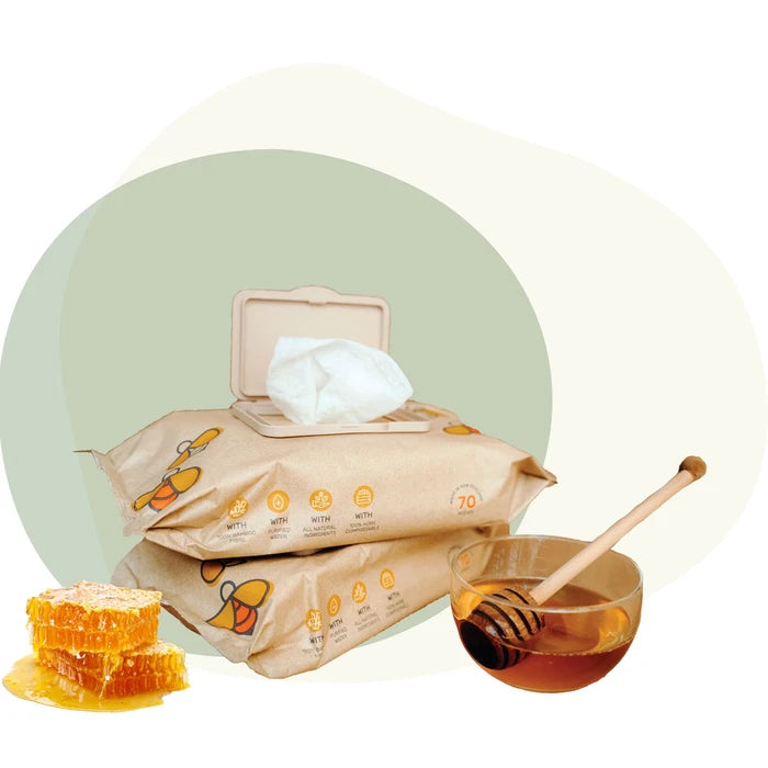 Terra Baby Wipes 70 Pack (Manuka Honey)