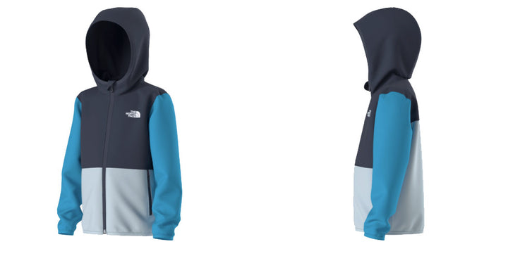 The North Face Kids Glacier Full-Zip Hoodie (Summit Navy/Meridian Blue/Polar Haze)