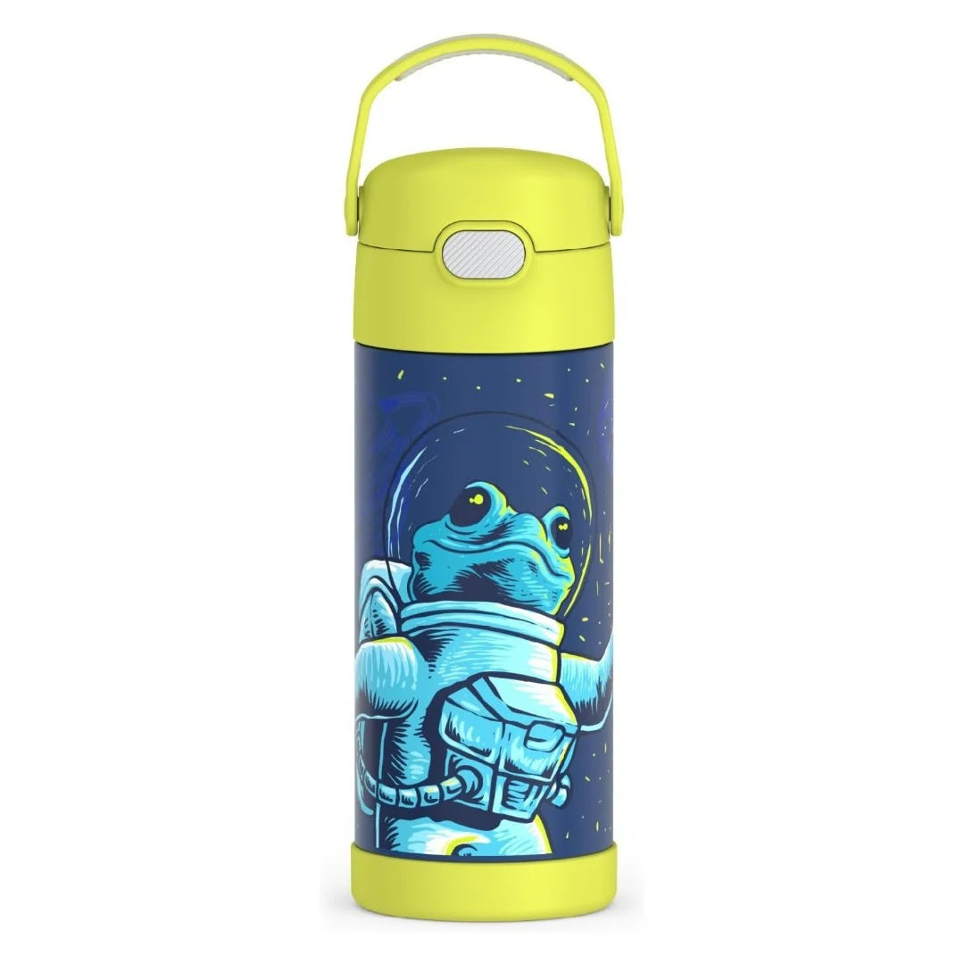 Thermos FUNtainer Stainless Steel Water Bottle 14oz (Space Frogs)