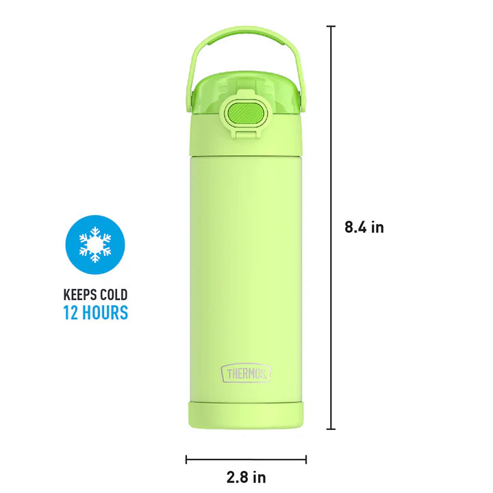 Thermos FUNtainer Stainless Steel Water Bottle with Spout 16oz (Neon Lime)