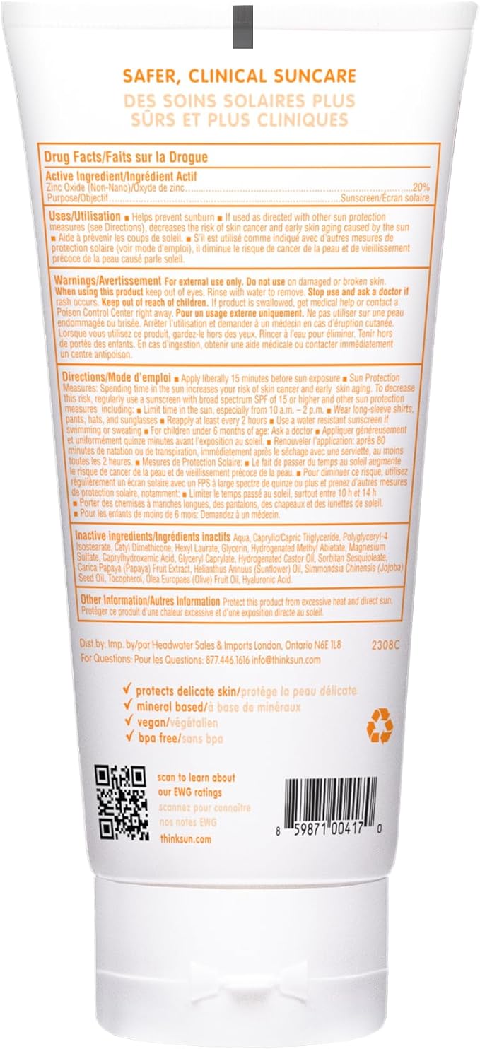 Think ThinkBaby SPF50 Mineral Sunscreen Lotion (177mL)
