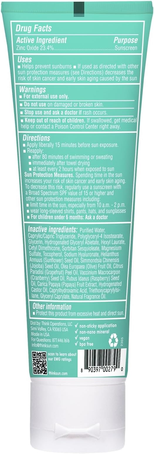 Think ThinkSport Kids SPF50 Mineral Sunscreen Lotion (89mL)