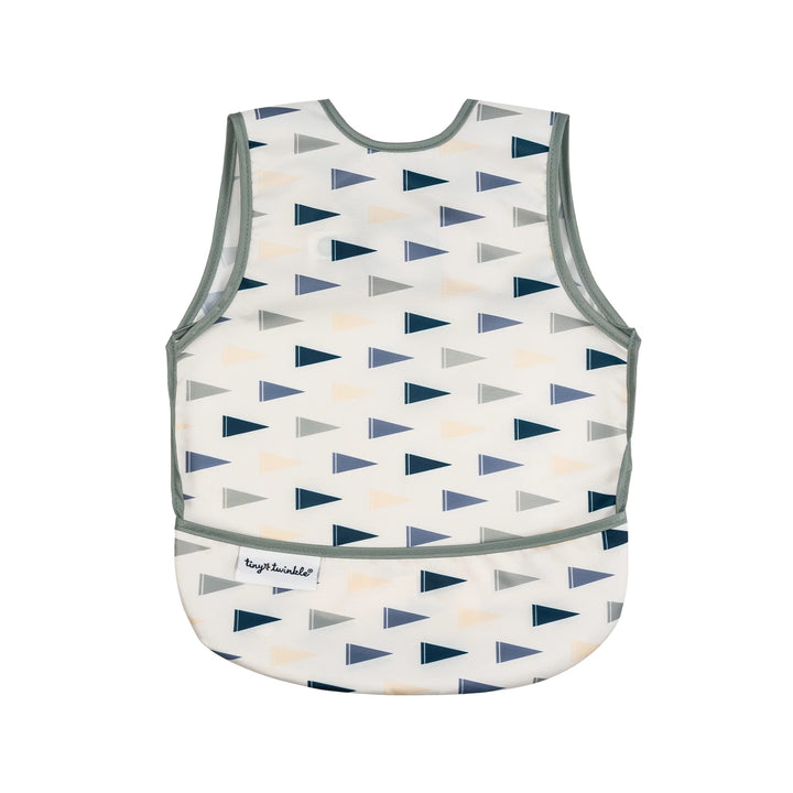 Tiny Twinkle Mess-Proof Apron Bib (Vintage Flags)