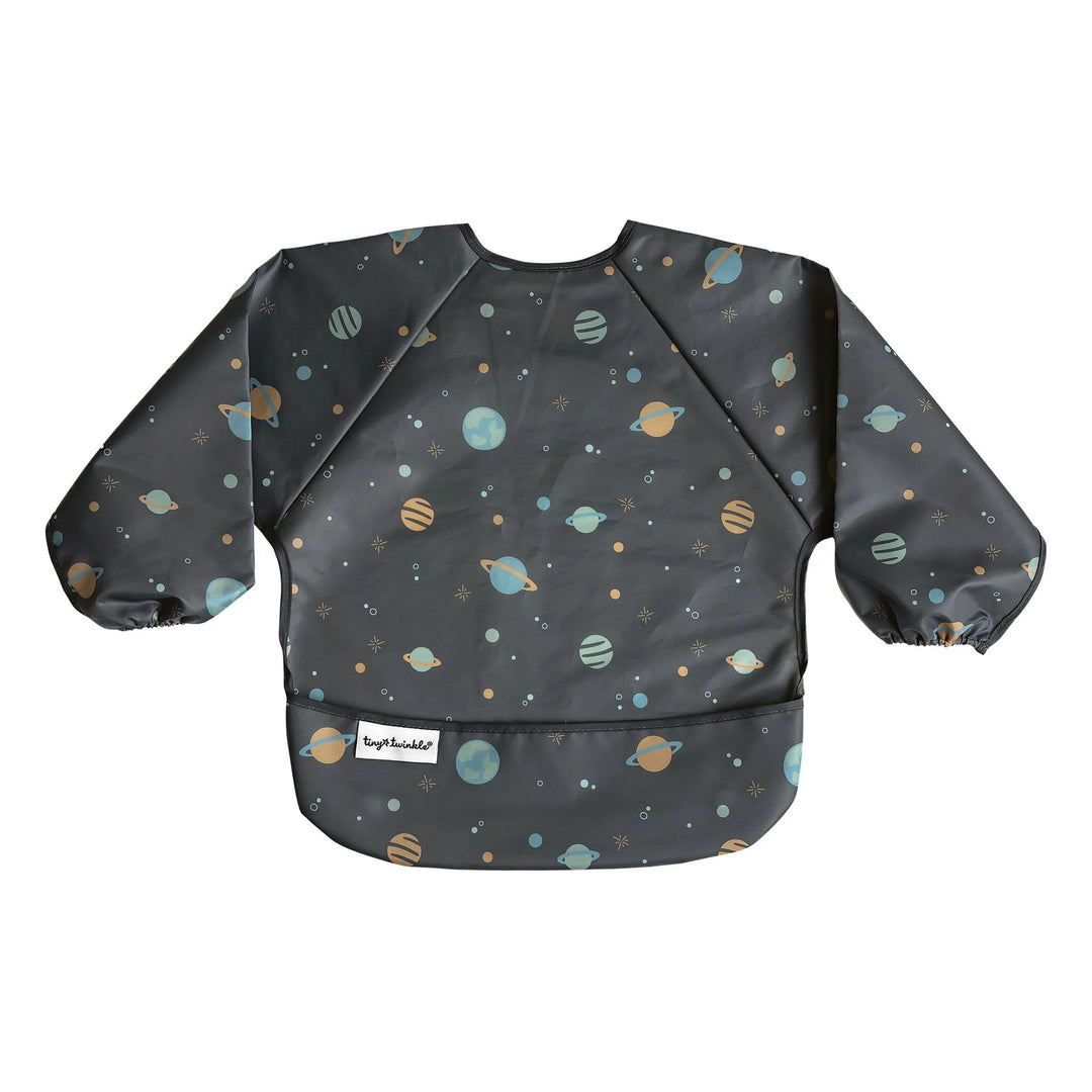 Tiny Twinkle Mess-Proof Full Sleeve Bib (Space)