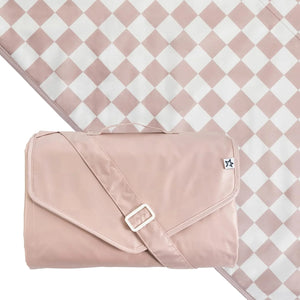 Tiny Twinkle Outdoor Blanket (Beige Checkers)