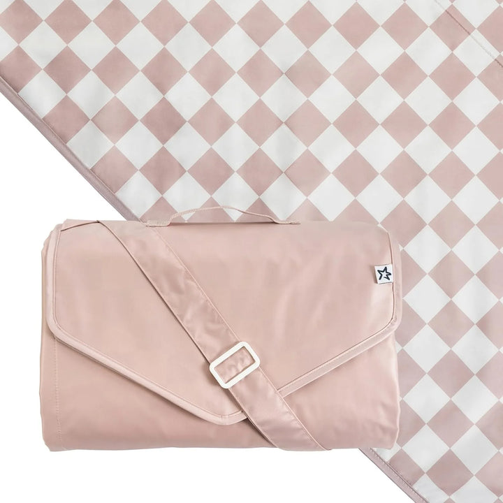 Tiny Twinkle Outdoor Blanket (Beige Checkers)