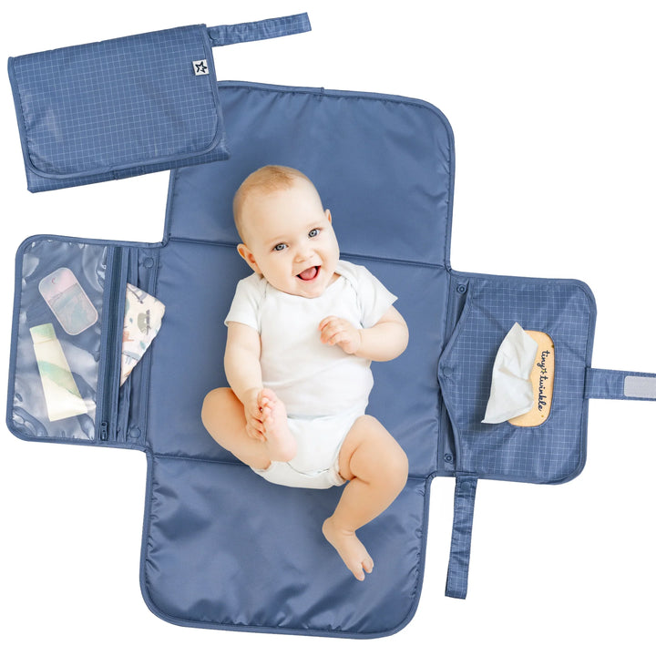 Tiny Twinkle Portable Diaper Changing Pad (Grid)