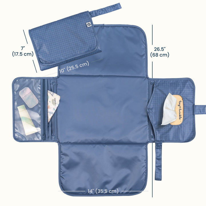 Tiny Twinkle Portable Diaper Changing Pad (Grid)