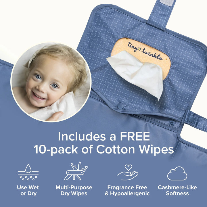 Tiny Twinkle Portable Diaper Changing Pad (Grid)