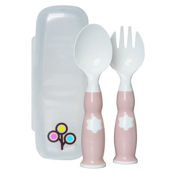Zoli Fork & Spoon Set (Blush)