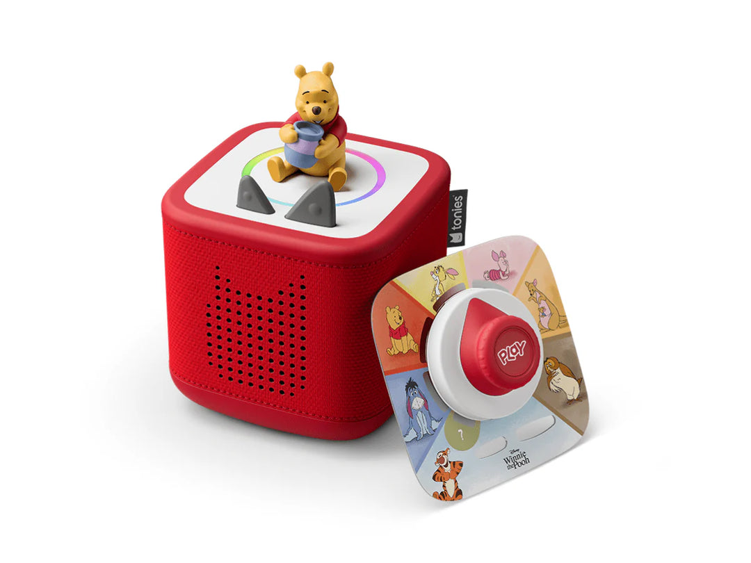 Tonies Toniebox 2 Play Set: Winnie the Pooh (Sunset Red)
