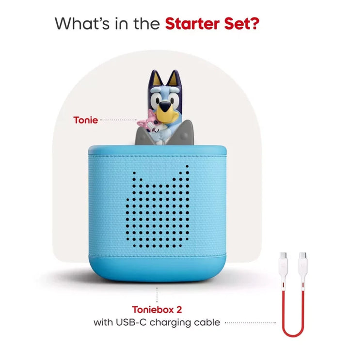 Tonies Toniebox 2 Starter Set: Bluey (Sky Blue)