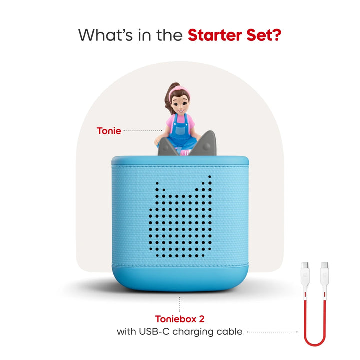 Tonies Toniebox 2 Starter Set: Ms. Rachel (Sky Blue)