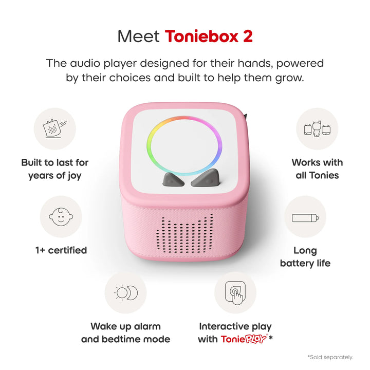 Tonies Toniebox 2 Starter Set: Playtime Puppy (Cloud Pink)
