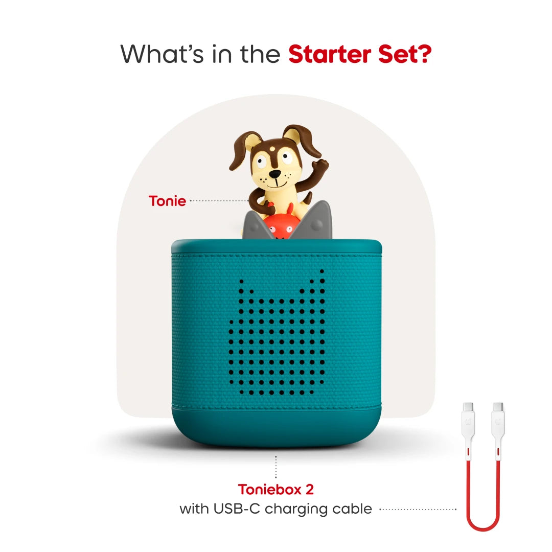 Tonies Toniebox 2 Starter Set: Playtime Puppy (Tropical Teal)