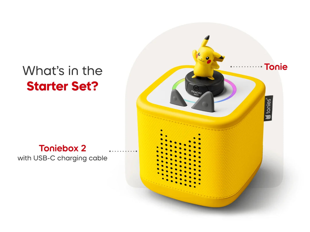 Tonies Toniebox 2 Starter Set: Pokemon Pikachu (Lightning Yellow)