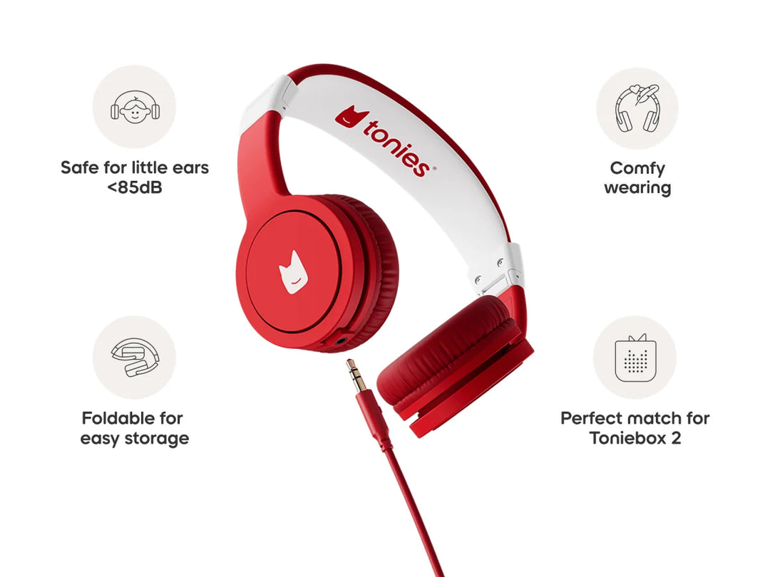 Tonies Wired Headphones (Sunset Red)