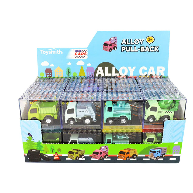Toysmith Alloy Alley Rollin’ Pull-Back Vehicle in Box