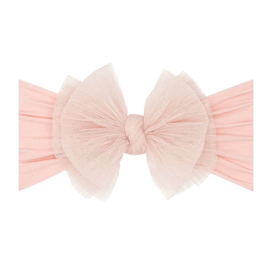 Baby Bling Bows Tulle Fab (Pleated Rose Quartz)