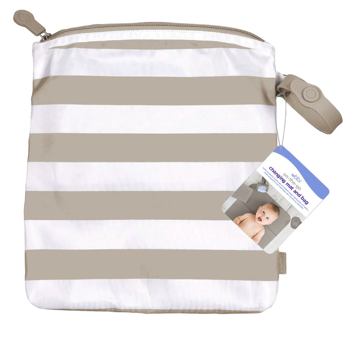 Ubbi On-the-go Changing Mat & Bag (Taupe)