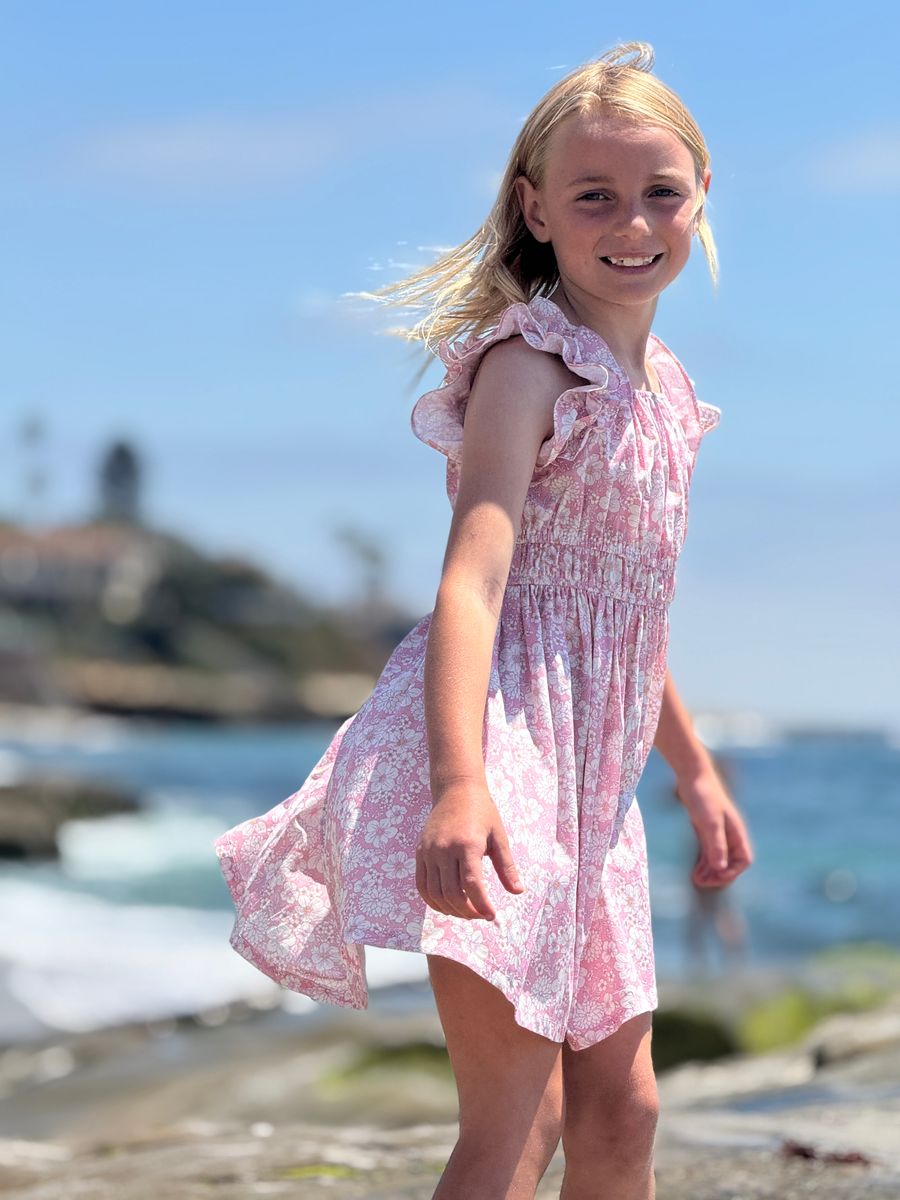 Vignette Doris Dress (Pink Large Floral)