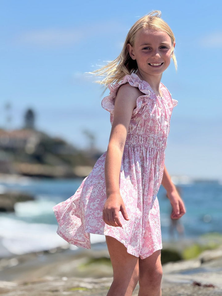 Vignette Doris Dress (Pink Large Floral)