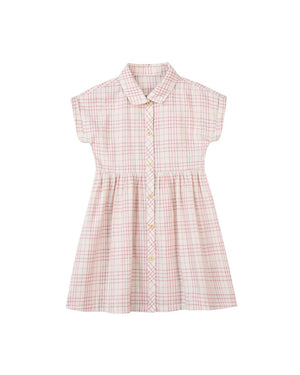 Vignette Heather Dress (Pink Plaid Seersucker)