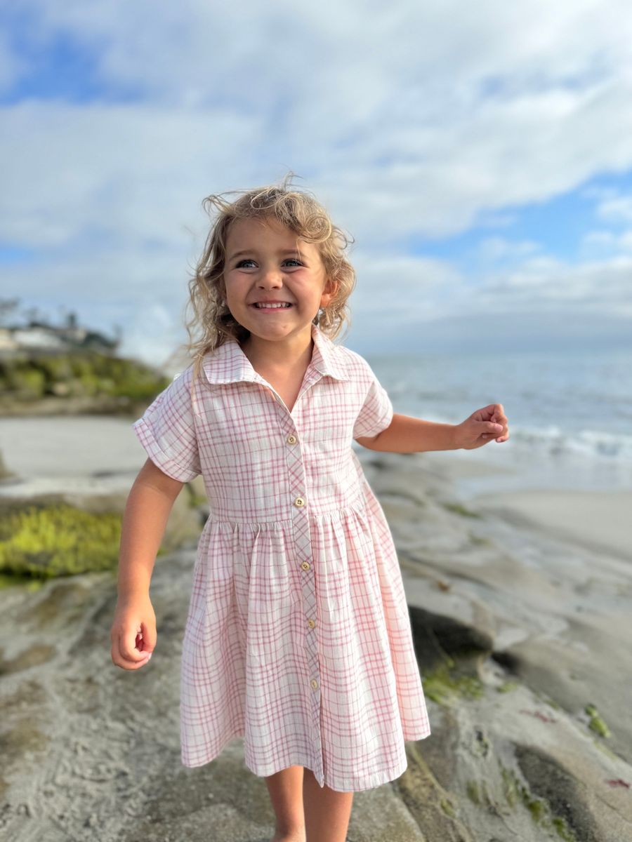 Vignette Heather Dress (Pink Plaid Seersucker)