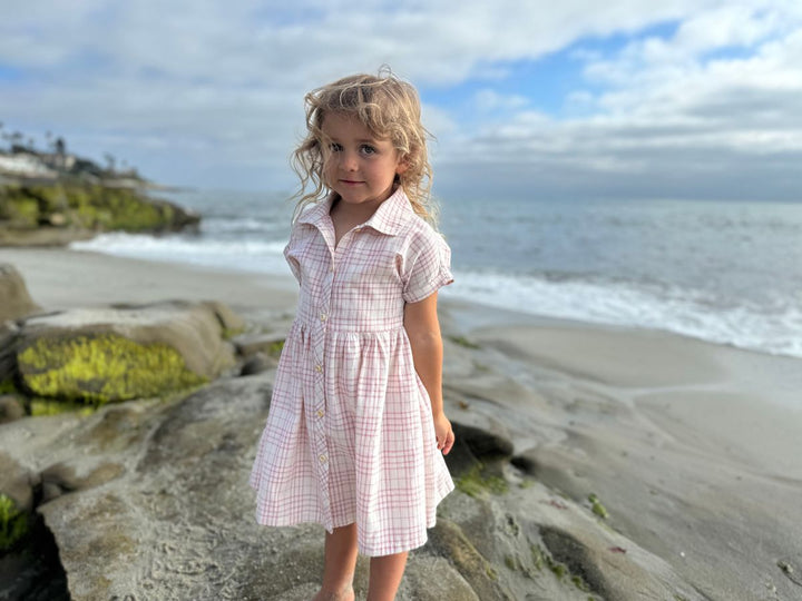 Vignette Heather Dress (Pink Plaid Seersucker)