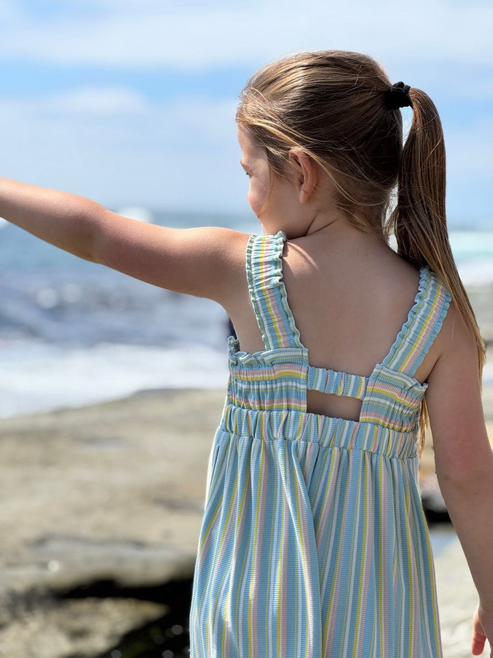 Vignette Susie Dress (Blue Multi Stripe)
