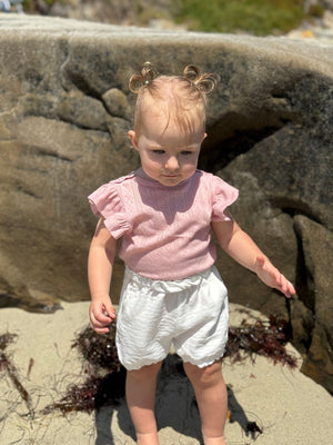 Vignette Wren Onesie (Pointelle)