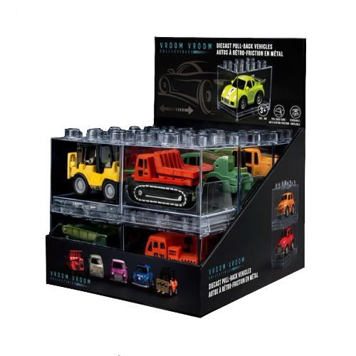 Vroom Vroom Collectibles Diecast Pull-Back Vehicles (Construction)