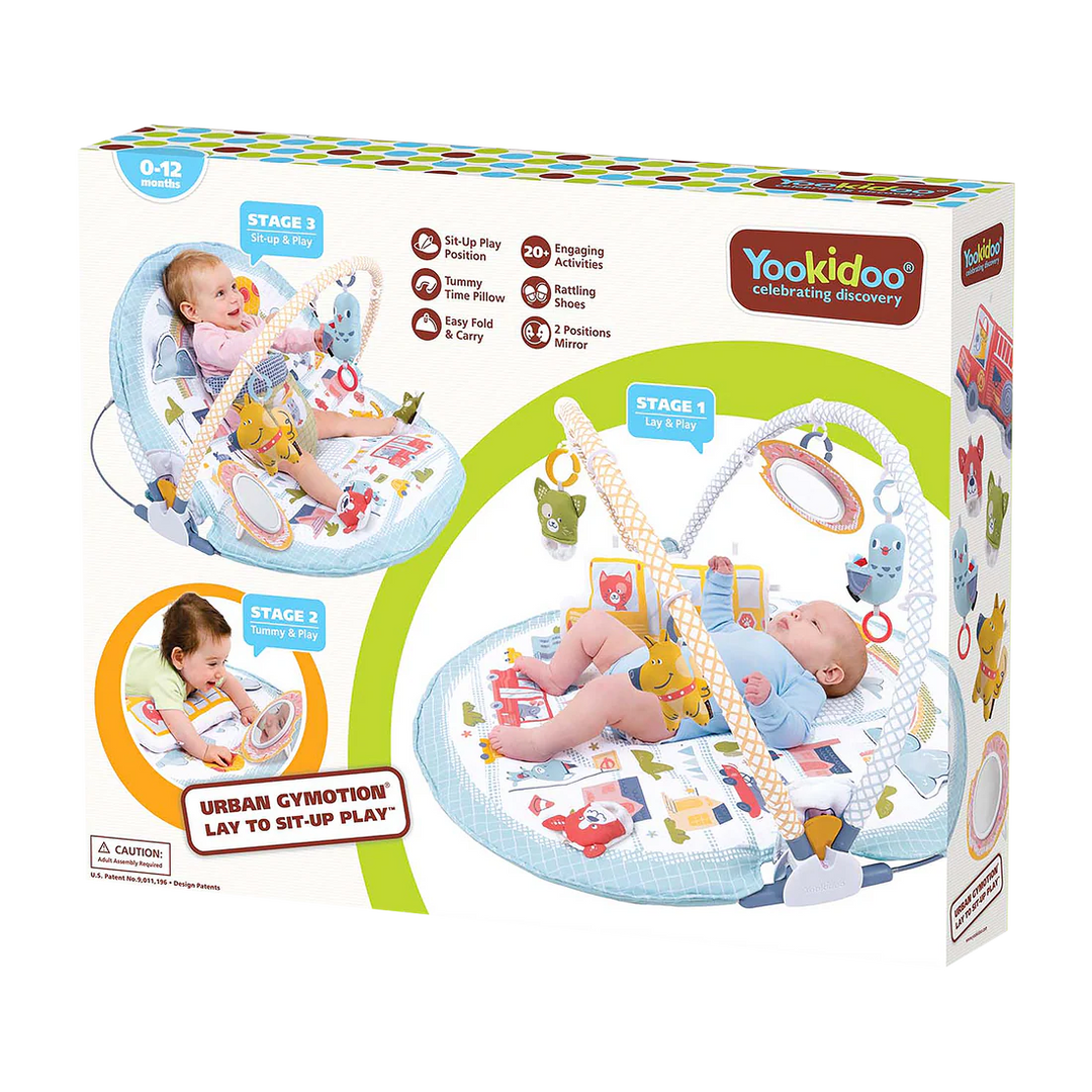 Yookidoo Urban Gymotion Lay to Sit-Up Playmat