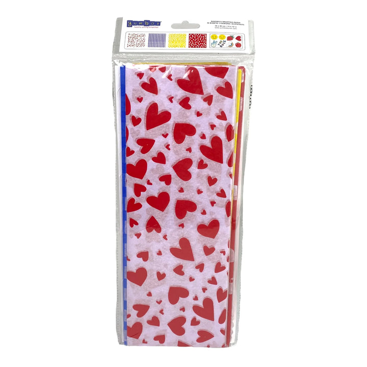 Yumbox Sandwich Paper Wrap & Stickers (Hearts) - CLEARANCE