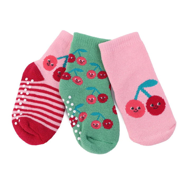 ZOOCCHINI Comfort Terry Socks 3-pk (Cherry)