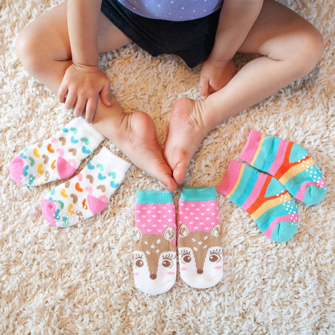 ZOOCCHINI Comfort Terry Socks 3-pk (Fiona the Fawn)