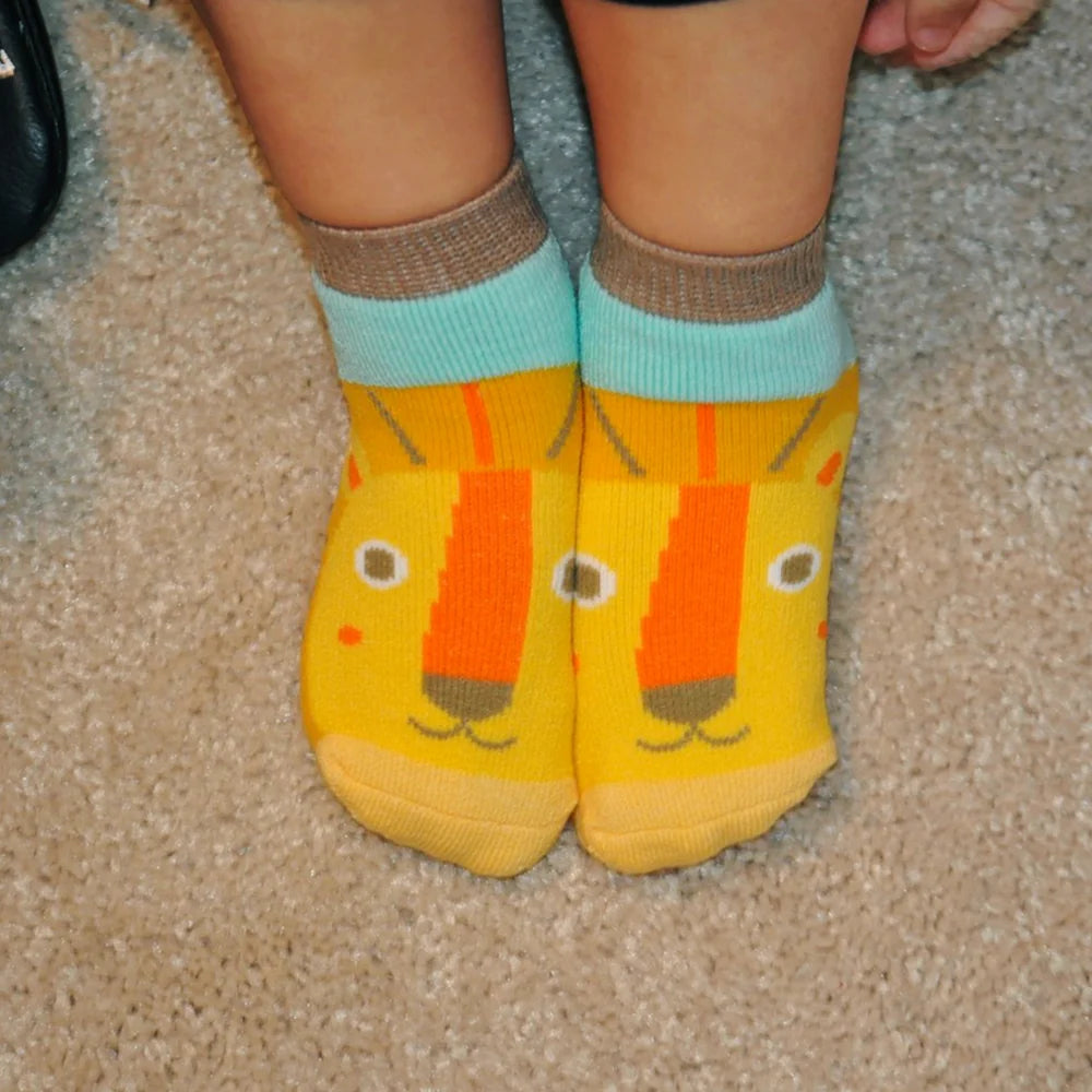 ZOOCCHINI Comfort Terry Socks 3-pk (Leo the Lion)
