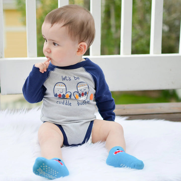 ZOOCCHINI Comfort Terry Socks 3-pk (Sherman Shark)